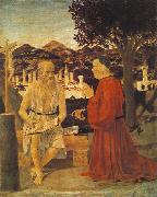 Piero della Francesca Saint Jerome and a Donor painting